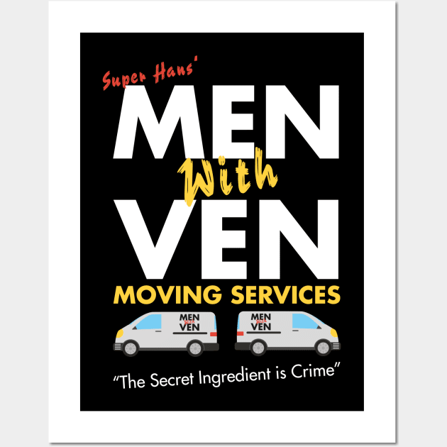 Super Hans' Men With Ven Moving Service Wall Art by Meta Cortex